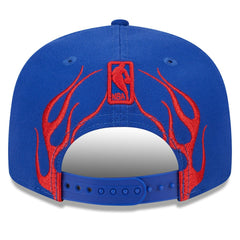 New Era Philadelphia 76ers Rally Drive Flames 9FIFTY Snapback Hat Royal