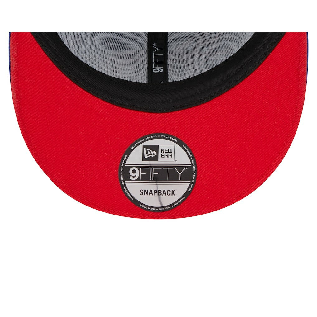 New Era Philadelphia 76ers Rally Drive Flames 9FIFTY Snapback Hat Royal