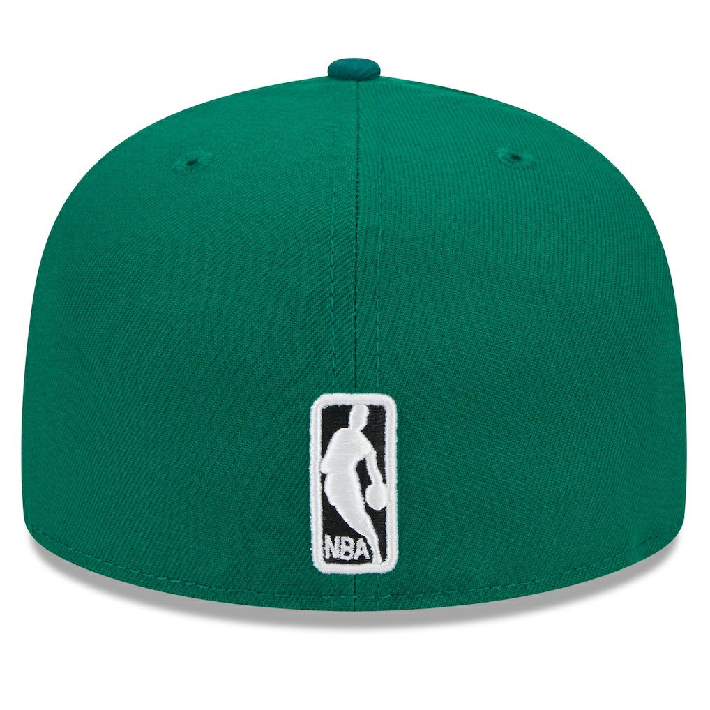 New Era Boston Celtics Rally Drive Checkerboard 59FIFTY Crown Fitted Hat Kelly Green