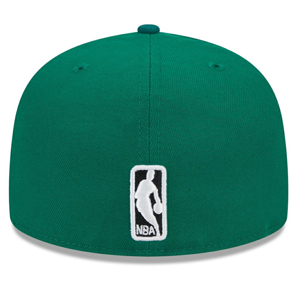 New Era Boston Celtics Rally Drive Checkerboard 59FIFTY Crown Fitted Hat Kelly Green