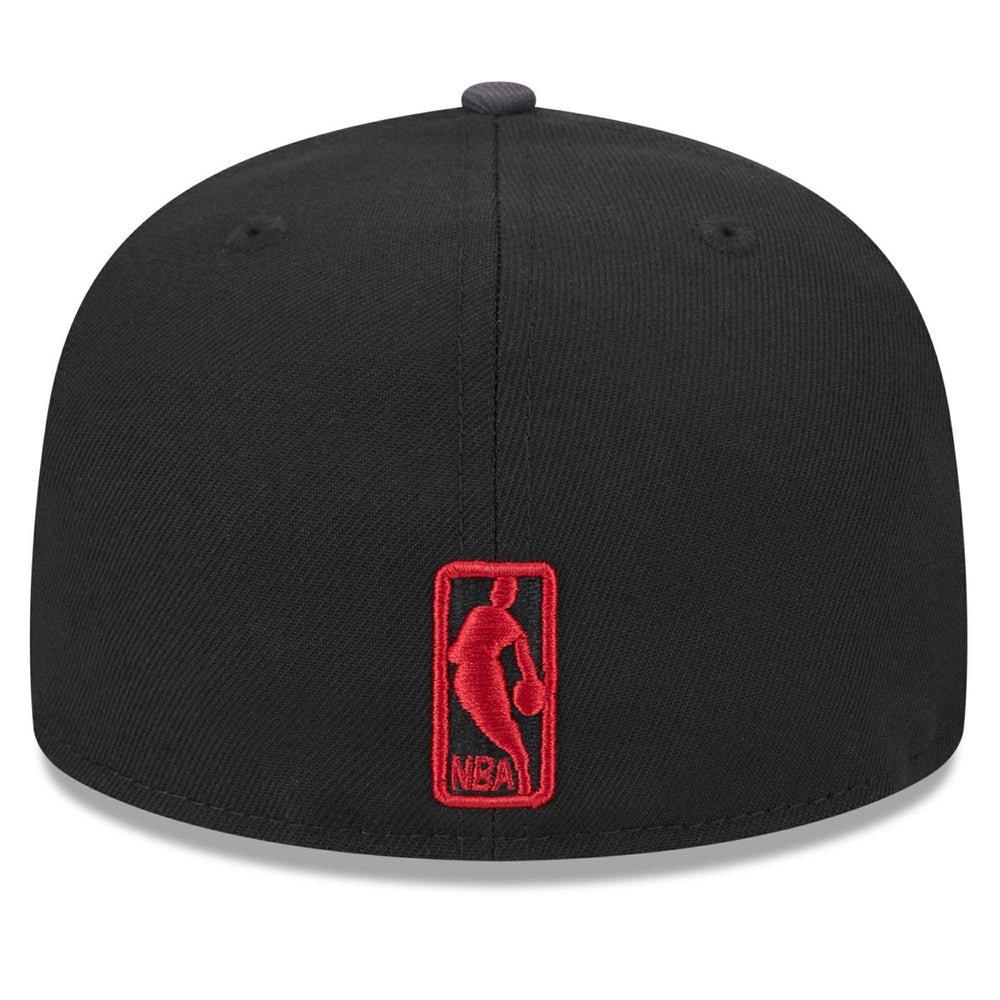 New Era Miami Heat Rally Drive Checkerboard 59FIFTY Crown Fitted Hat Black