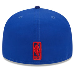 New Era Philadelphia 76ers Rally Drive Checkerboard 59FIFTY Crown Fitted Hat Royal