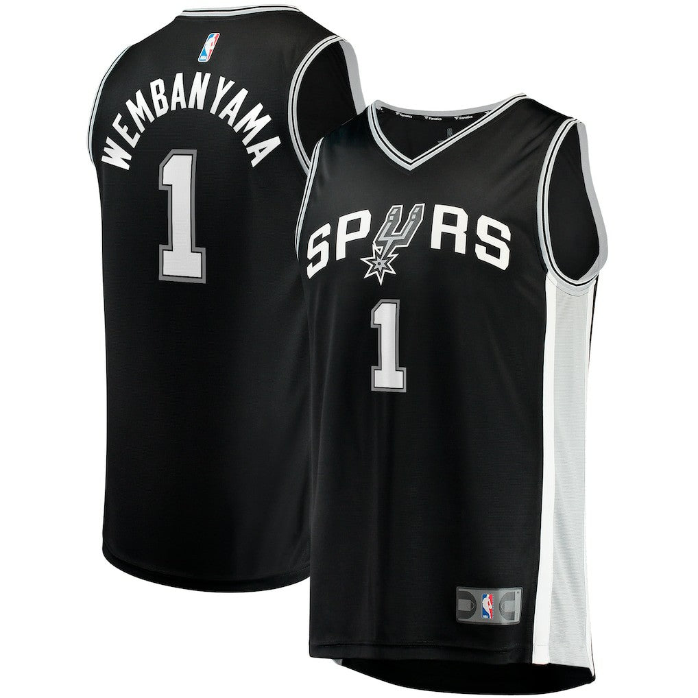 Fanatics Victor Wembanyama San Antonio Spurs Fast Break Replica Jersey Icon Edition Black