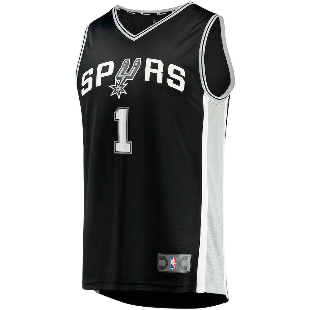 Fanatics Victor Wembanyama San Antonio Spurs Fast Break Replica Jersey Icon Edition Black