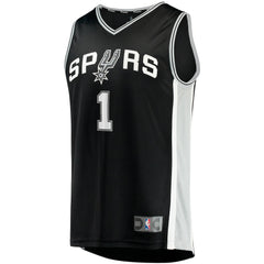 Fanatics Victor Wembanyama San Antonio Spurs Fast Break Replica Jersey Icon Edition Black