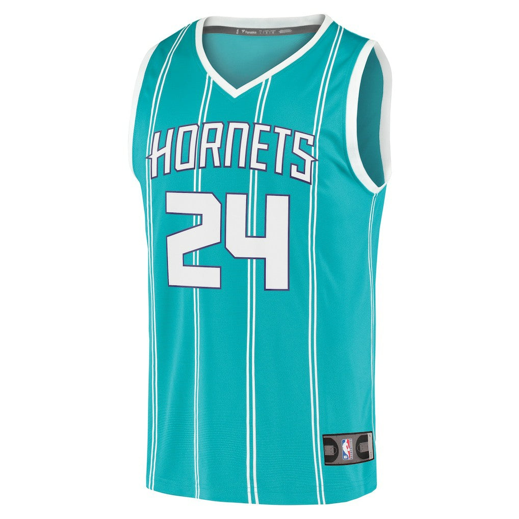Fanatics Brandon Miller Charlotte Hornets Fast Break Replica Jersey Icon Edition Teal