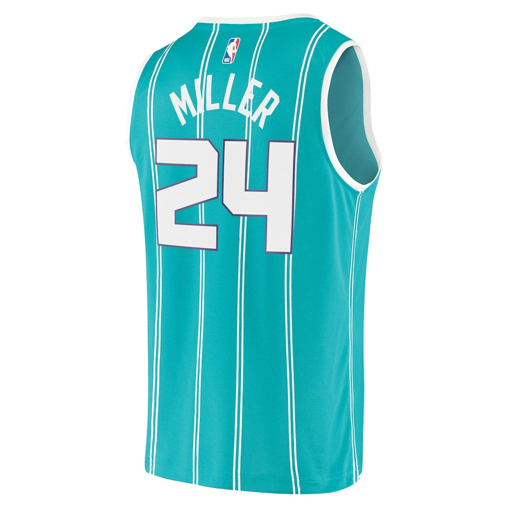 Fanatics Brandon Miller Charlotte Hornets Fast Break Replica Jersey Icon Edition Teal