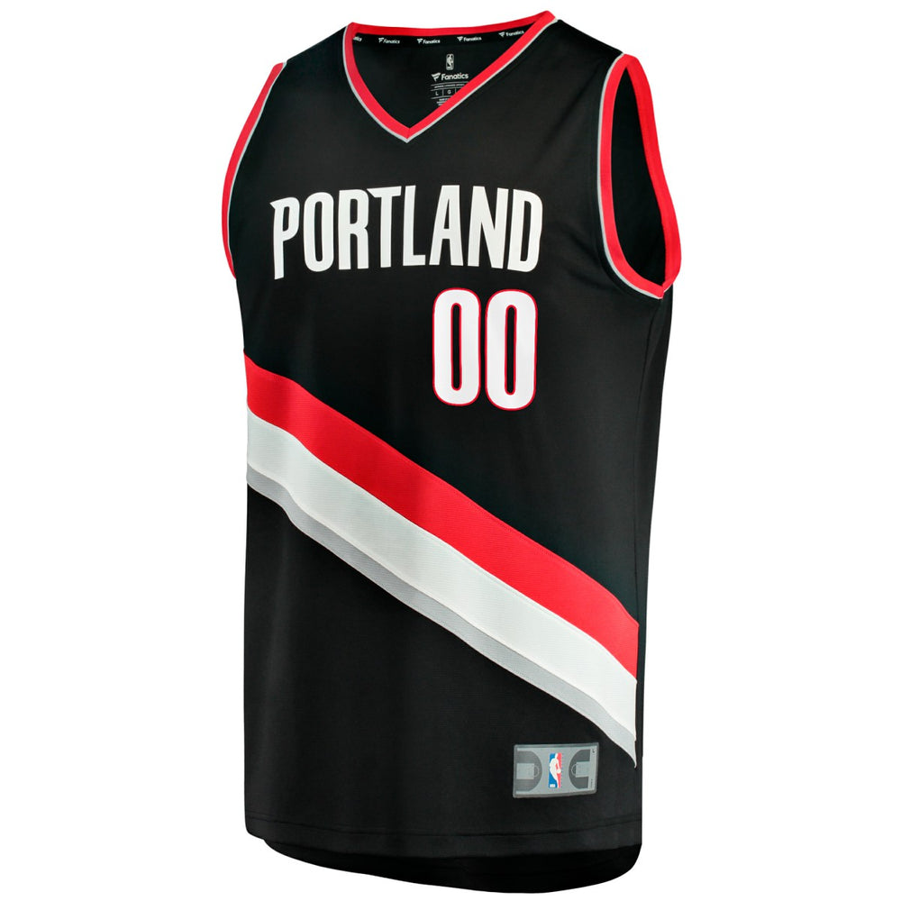 Fanatics Scoot Henderson Portland Trail Blazers Fast Break Replica Jersey Icon Edition Black