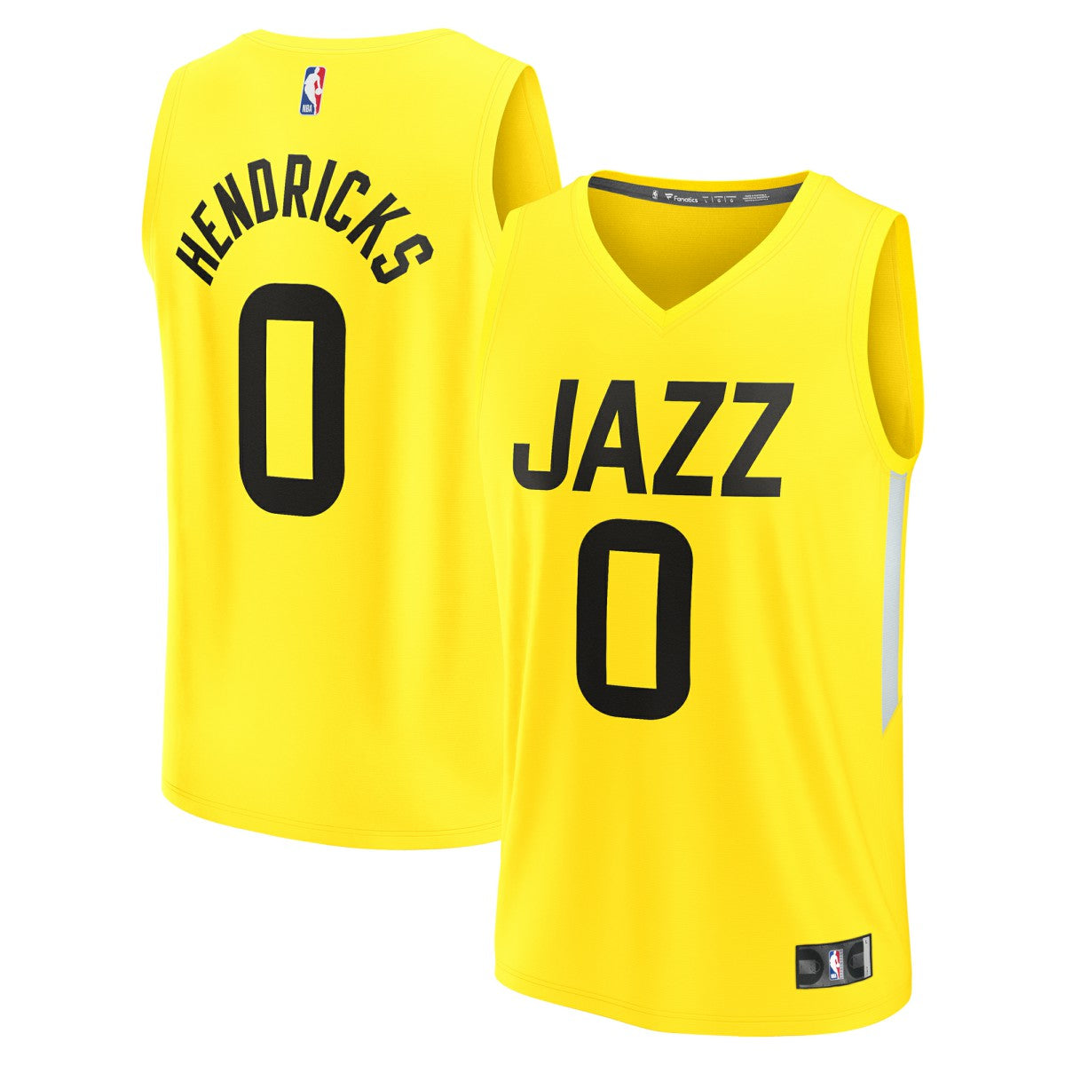 Fanatics Taylor Hendricks Utah Jazz Fast Break Replica Jersey Icon Edition Yellow