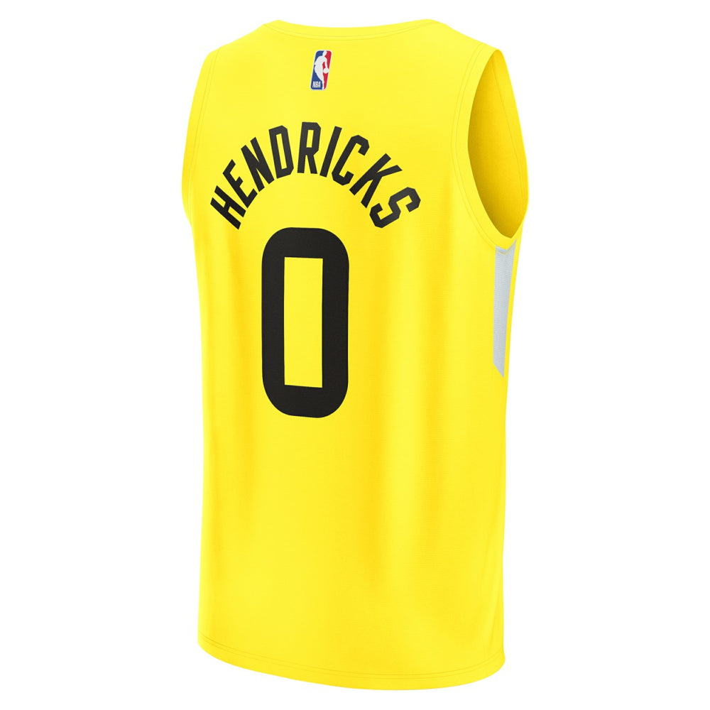 Fanatics Taylor Hendricks Utah Jazz Fast Break Replica Jersey Icon Edition Yellow