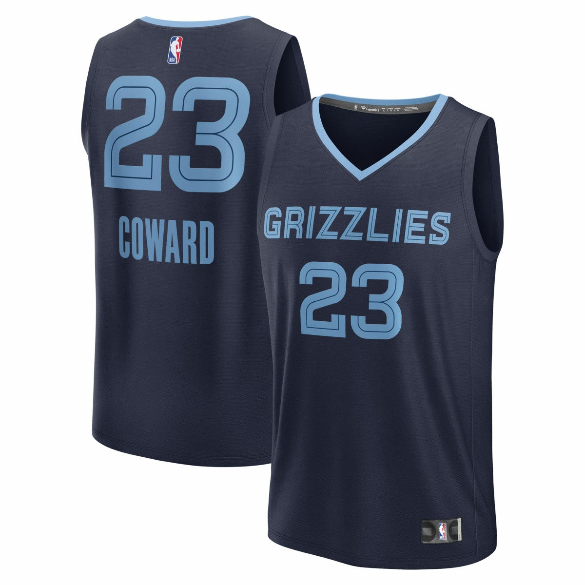 Fanatics Cedric Coward Memphis Grizzlies 2025 NBA Draft First Round Pick Fast Break Replica Jersey Icon Edition Navy