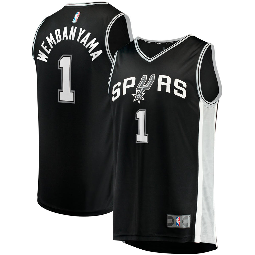 Fanatics Victor Wembanyama San Antonio Spurs Youth Fast Break Replica Jersey Icon Edition Black
