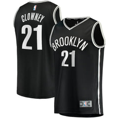 Fanatics Noah Clowney Brooklyn Nets Youth Fast Break Replica Jersey Icon Edition Black