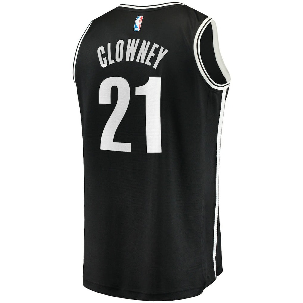 Fanatics Noah Clowney Brooklyn Nets Youth Fast Break Replica Jersey Icon Edition Black