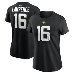 Trevor Lawrence Jacksonville Jaguars Women's Player Name & Number T-Shirt - Black - Nike
