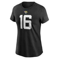 Trevor Lawrence Jacksonville Jaguars Women's Player Name & Number T-Shirt - Black - Nike