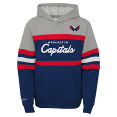 Washington Capitals Mitchell & Ness Youth Head Coach Pullover Hoodie - Gray | NHL on sale