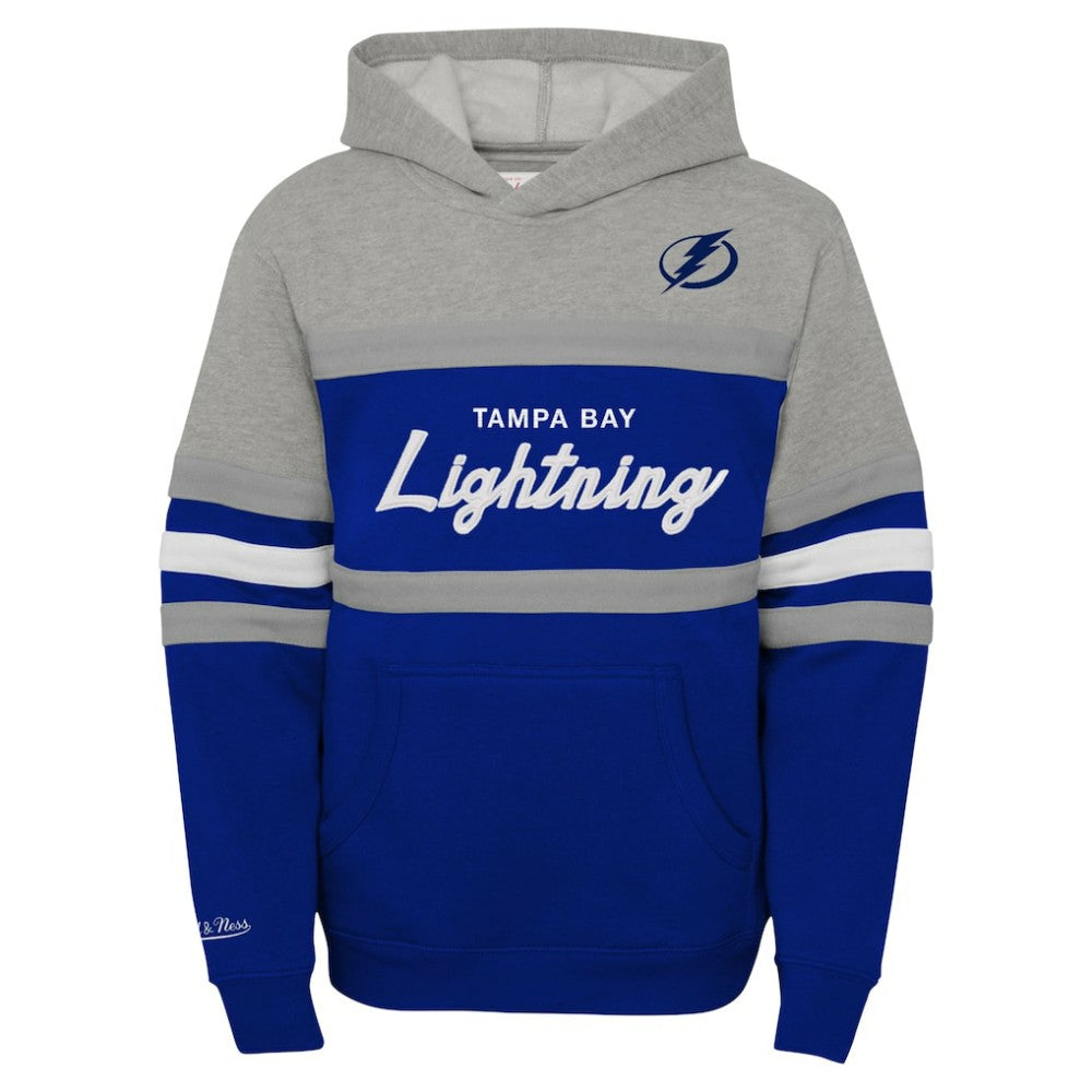 Tampa Bay Lightning Mitchell & Ness Youth Head Coach Pullover Hoodie - Gray | NHL online