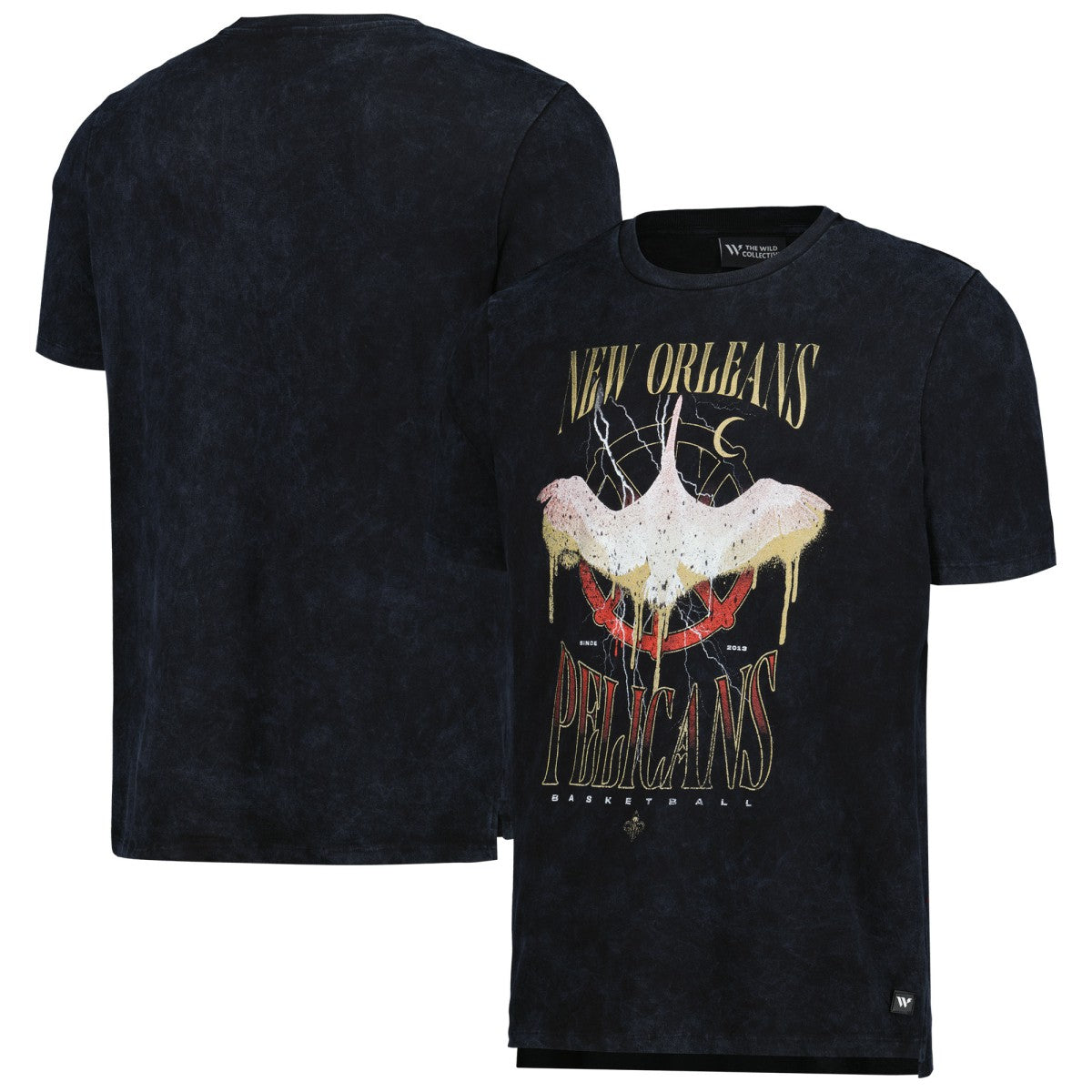 New Orleans Pelicans The Wild Collective Unisex Tour Band T-Shirt Black