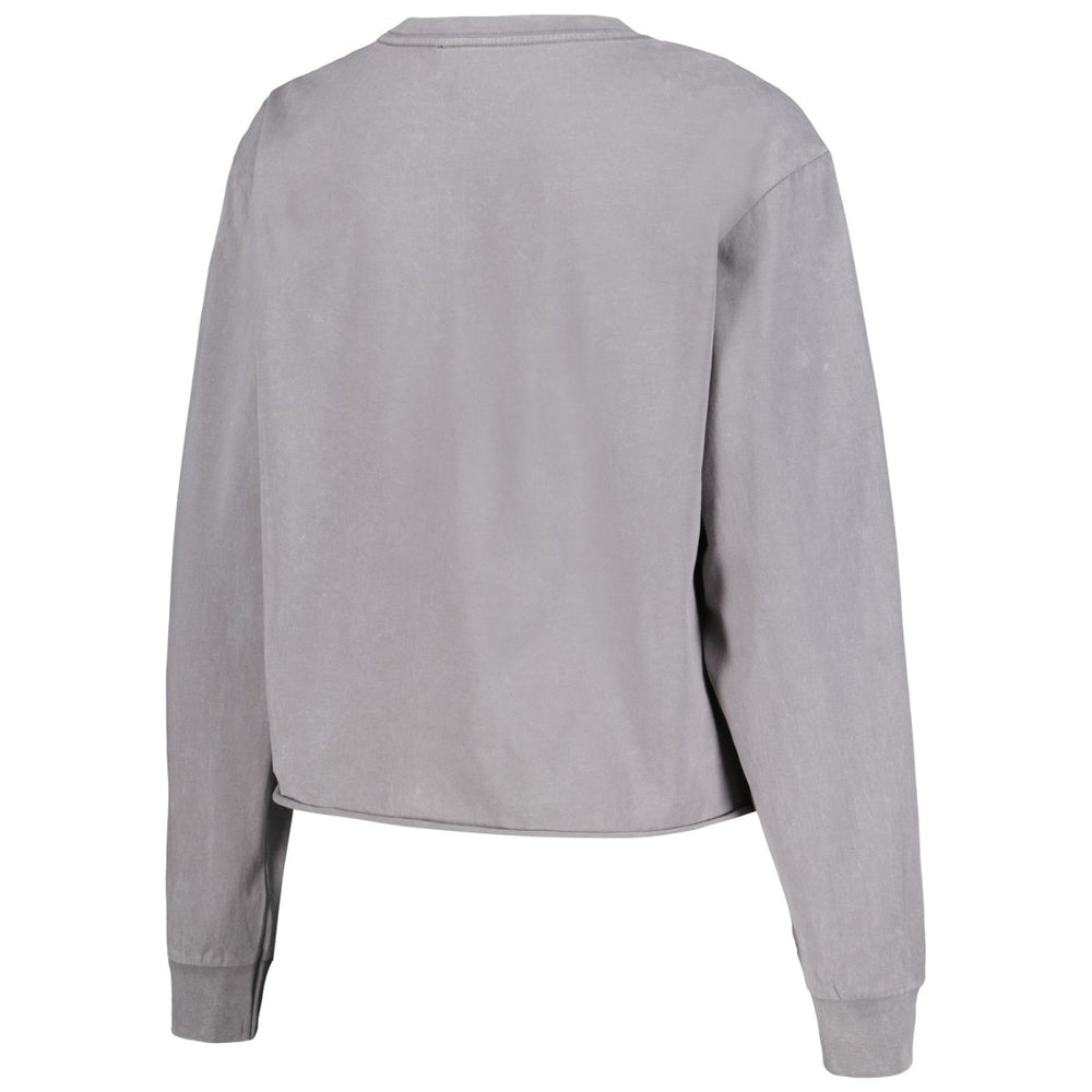 Phoenix Suns The Wild Collective Women's Band Cropped Long Sleeve T-Shirt Gray