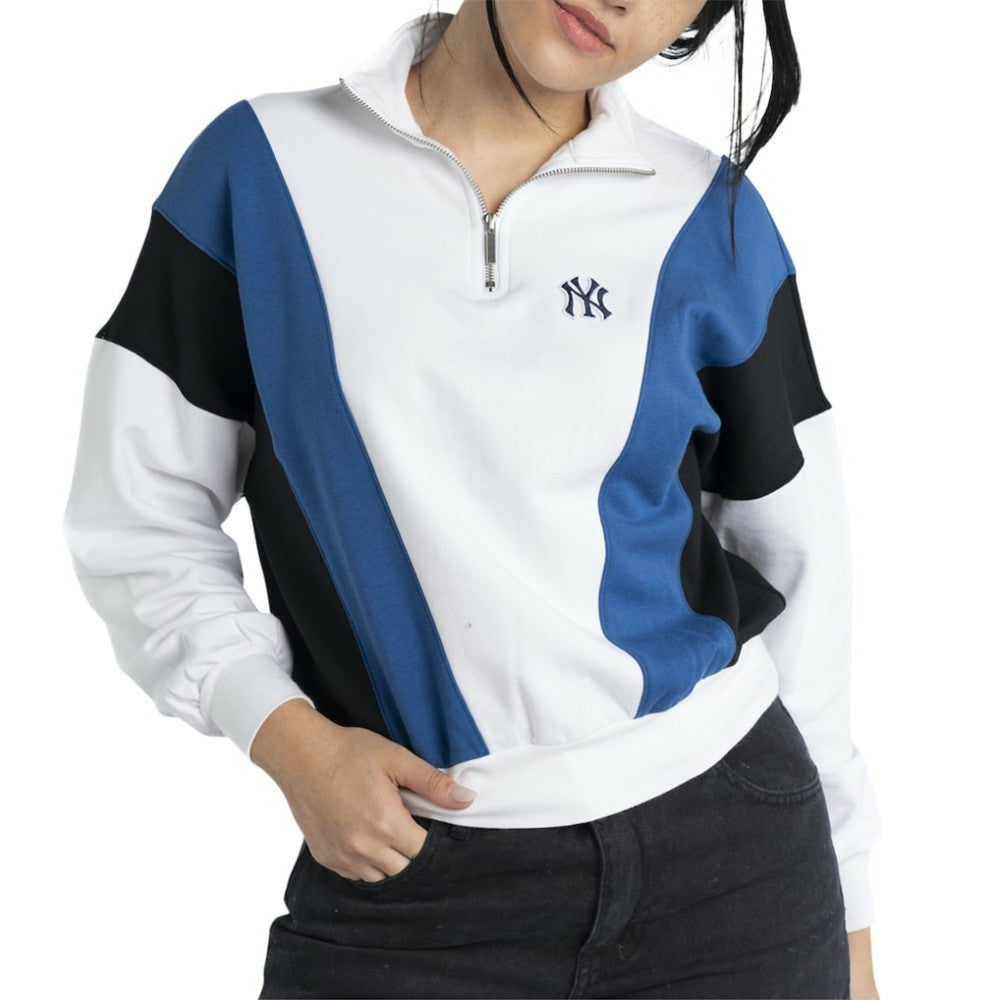 New York Yankees Lusso Women's Malia Quarter-Zip Sweatshirt Discount