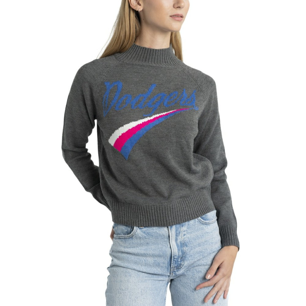 Los Angeles Dodgers Lusso Women's Serena Raglan Pullover Sweater Near Me