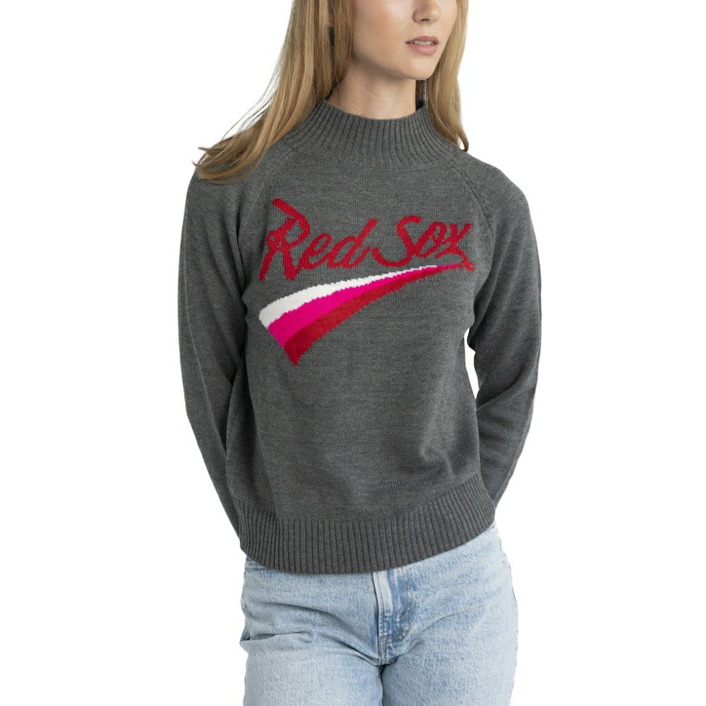 Boston Red Sox Lusso Women's Serena Raglan Pullover Sweater Near Me