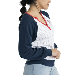 St. Louis Cardinals Lusso Women's Mack Fleece V-Neck Pullover Top Sale