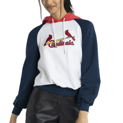 St. Louis Cardinals Lusso Women's Marlowe Tri-Blend Raglan Pullover Hoodie Outlet