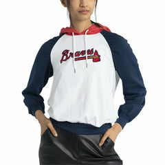 Atlanta Braves Lusso Women's Marlowe Tri-Blend Raglan Pullover Hoodie Near Me