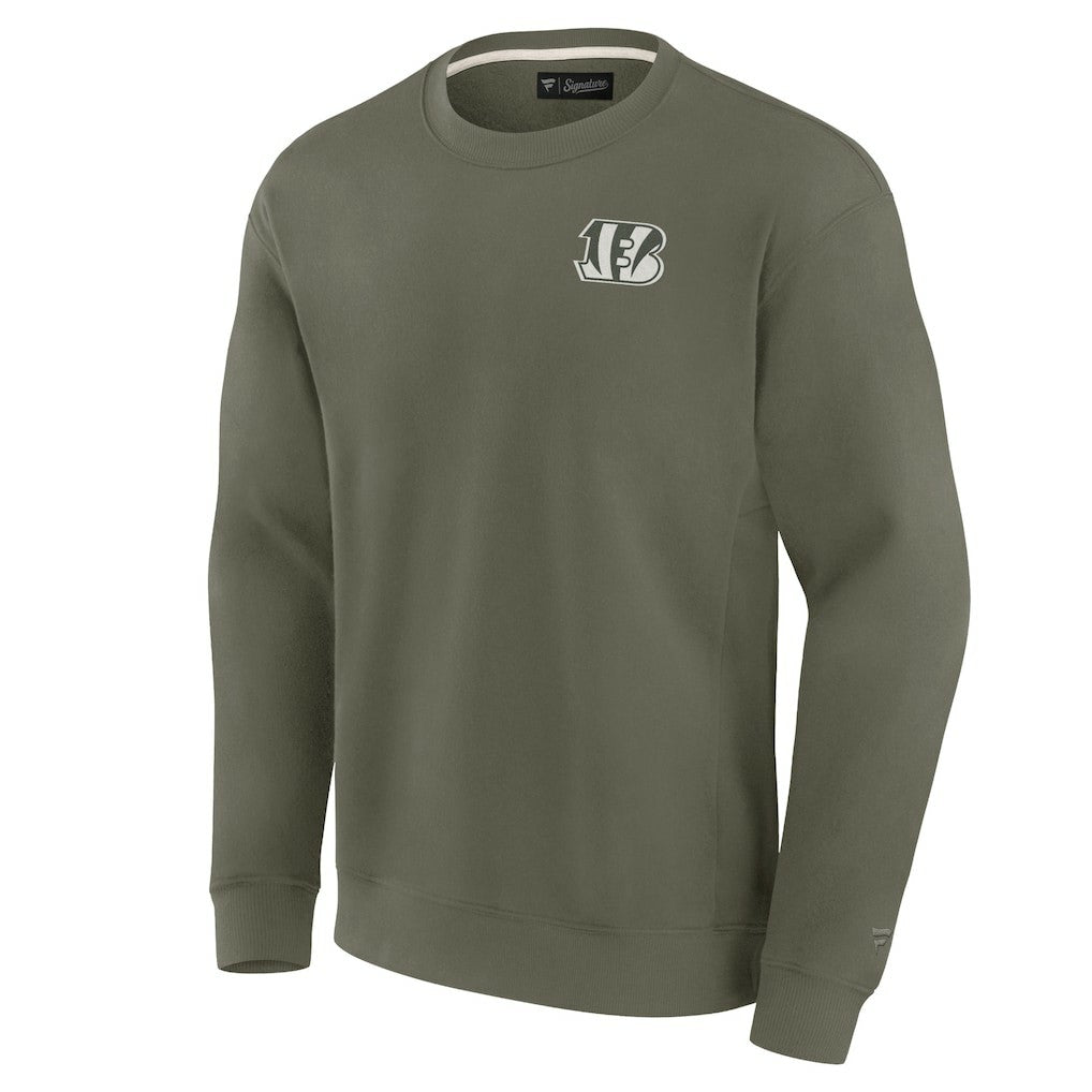 Cincinnati Bengals Unisex Elements Super Soft Pullover Sweatshirt - Olive - Fanatics