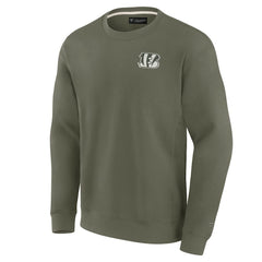 Cincinnati Bengals Unisex Elements Super Soft Pullover Sweatshirt - Olive - Fanatics
