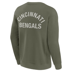 Cincinnati Bengals Unisex Elements Super Soft Pullover Sweatshirt - Olive - Fanatics