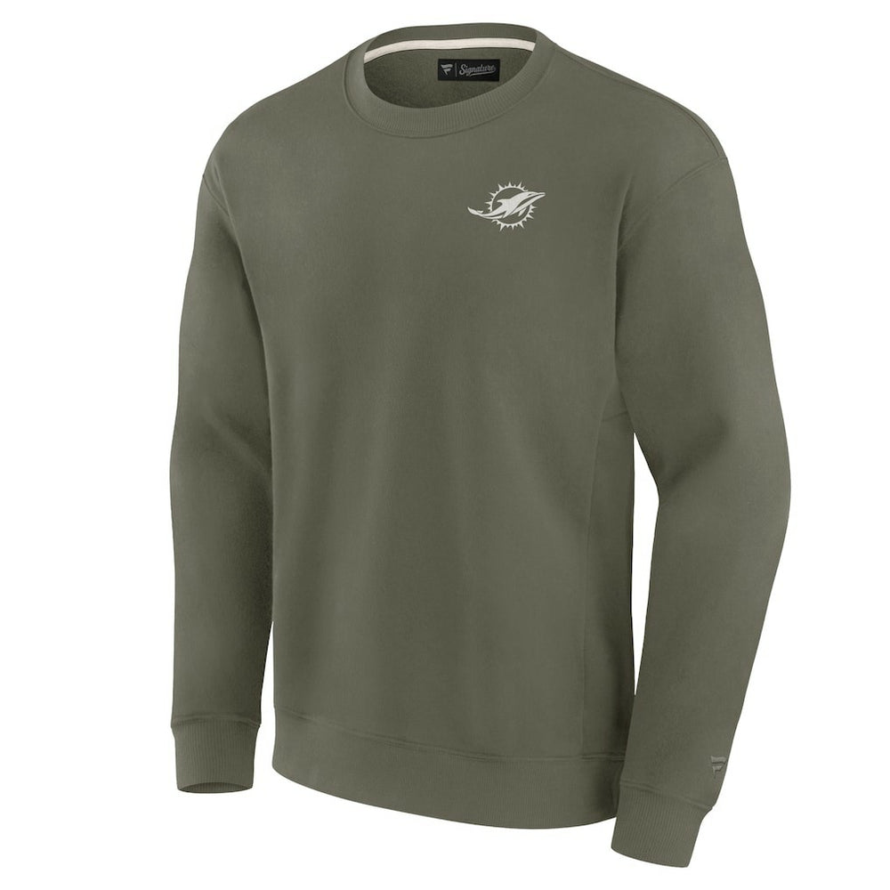 Miami Dolphins Unisex Elements Super Soft Pullover Sweatshirt - Olive - Fanatics