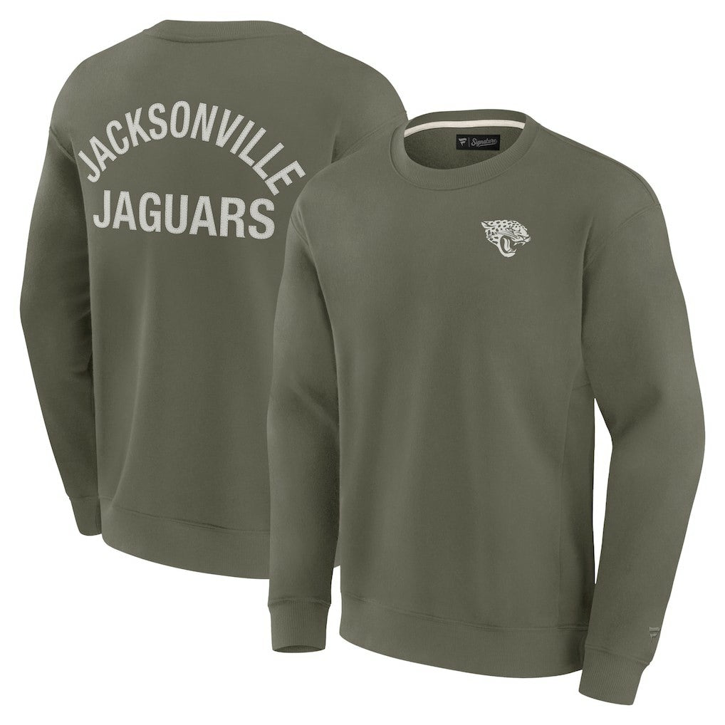 Jacksonville Jaguars Unisex Elements Super Soft Pullover Sweatshirt - Olive - Fanatics