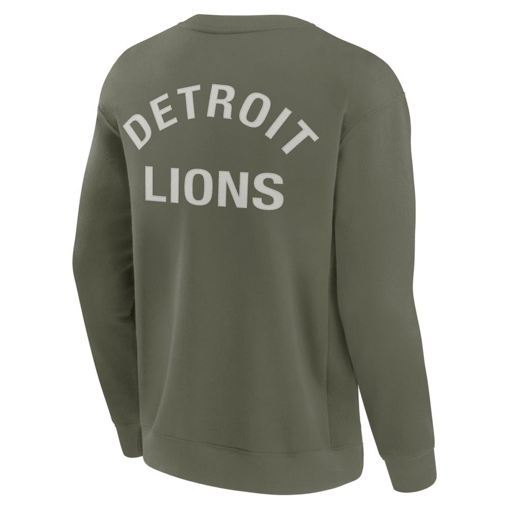 Detroit Lions Unisex Elements Super Soft Pullover Sweatshirt - Olive - Fanatics