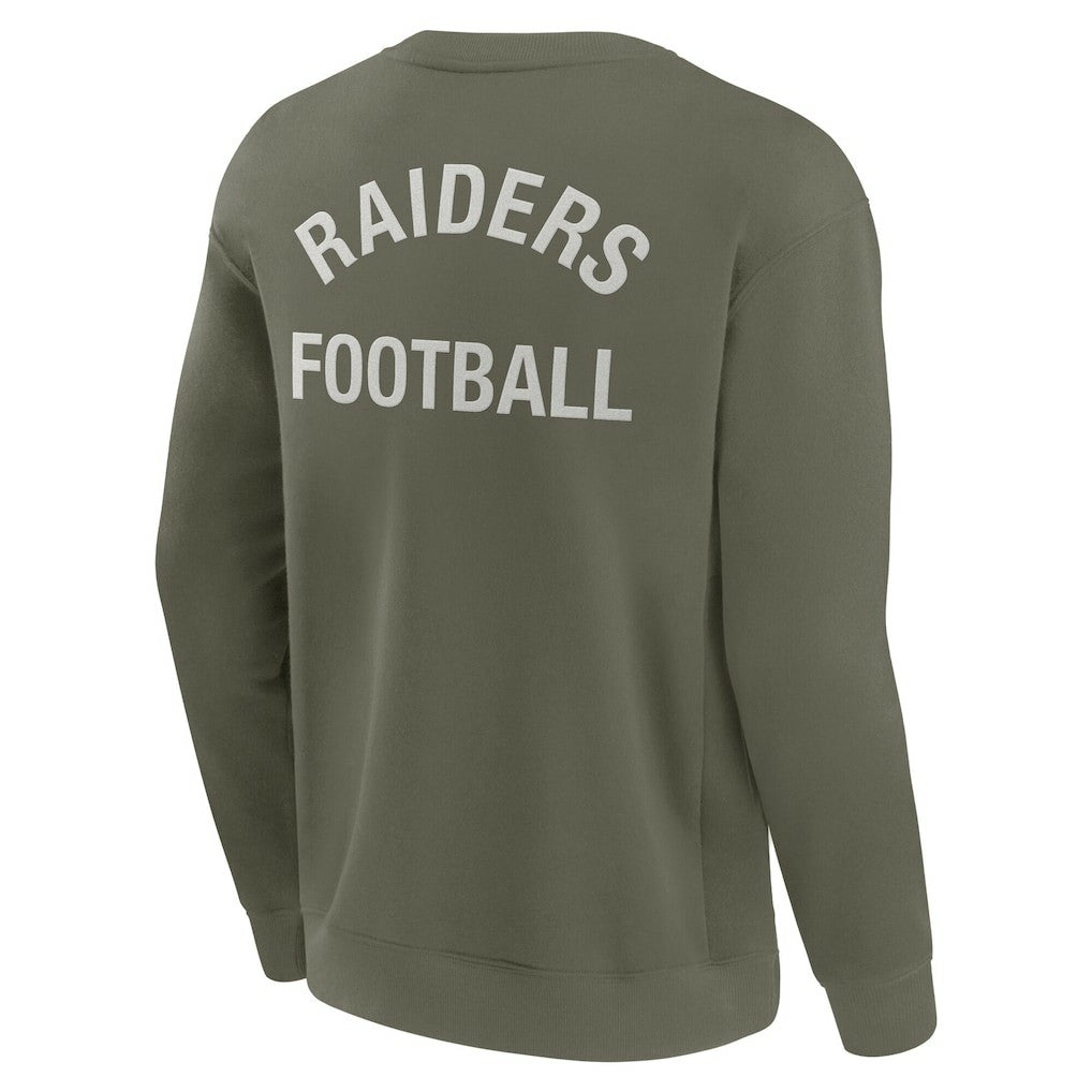 Las Vegas Raiders Unisex Elements Super Soft Pullover Sweatshirt - Olive - Fanatics