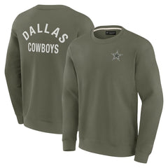 Dallas Cowboys Unisex Elements Super Soft Pullover Sweatshirt - Olive - Fanatics
