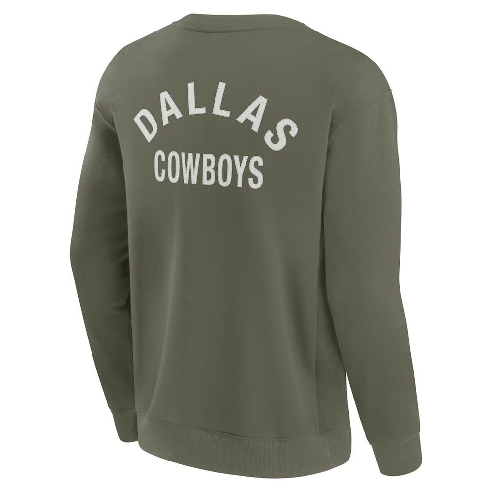 Dallas Cowboys Unisex Elements Super Soft Pullover Sweatshirt - Olive - Fanatics