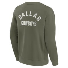 Dallas Cowboys Unisex Elements Super Soft Pullover Sweatshirt - Olive - Fanatics