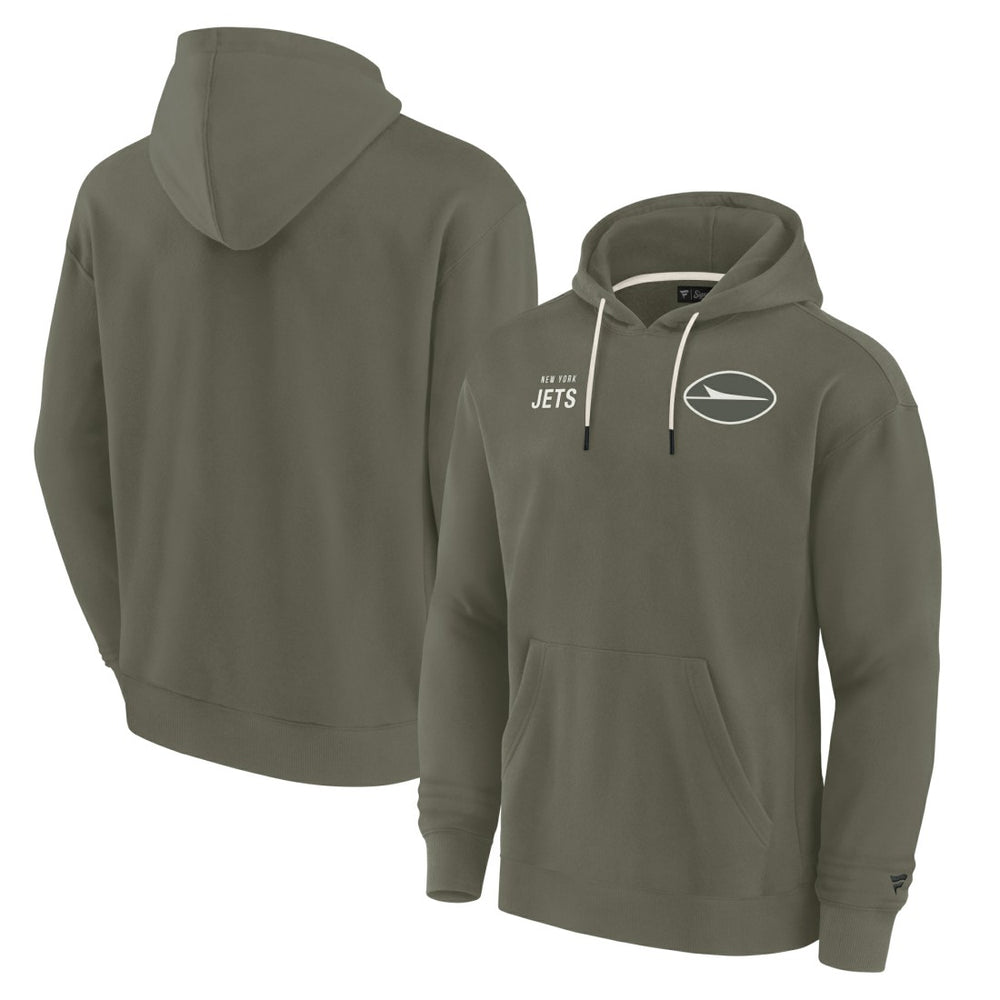 New York Jets Unisex Elements Super Soft Fleece Pullover Hoodie - Olive - Fanatics