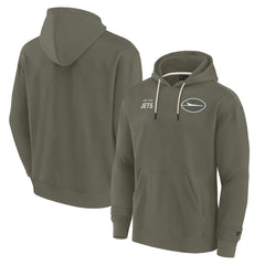 New York Jets Unisex Elements Super Soft Fleece Pullover Hoodie - Olive - Fanatics
