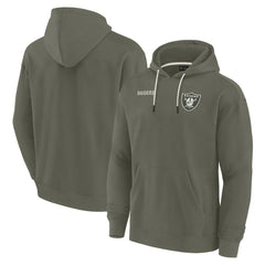 Las Vegas Raiders Unisex Elements Super Soft Fleece Pullover Hoodie - Olive - Fanatics