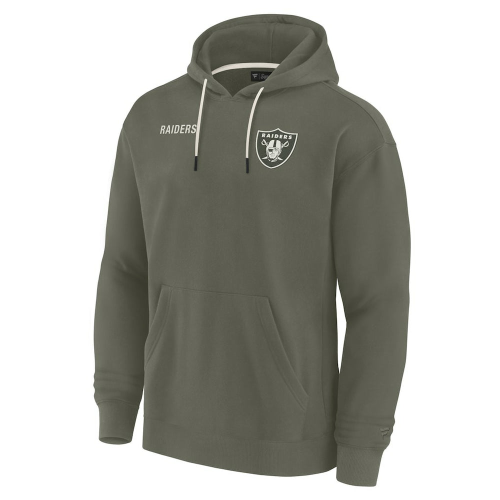 Las Vegas Raiders Unisex Elements Super Soft Fleece Pullover Hoodie - Olive - Fanatics