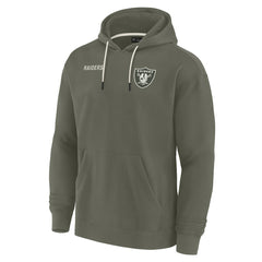 Las Vegas Raiders Unisex Elements Super Soft Fleece Pullover Hoodie - Olive - Fanatics