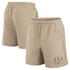 Cincinnati Bengals Unisex Elements Super Soft Fleece Shorts - Khaki - Fanatics