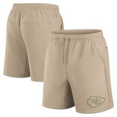 Kansas City Chiefs Unisex Elements Super Soft Fleece Shorts - Khaki - Fanatics