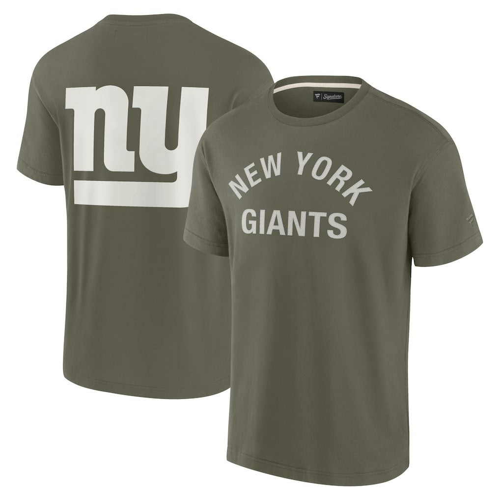 New York Giants Unisex Elements Super Soft Short Sleeve T-Shirt - Olive - Fanatics