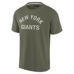 New York Giants Unisex Elements Super Soft Short Sleeve T-Shirt - Olive - Fanatics