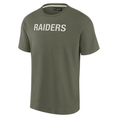 Las Vegas Raiders Unisex Elements Super Soft Short Sleeve T-Shirt - Olive - Fanatics